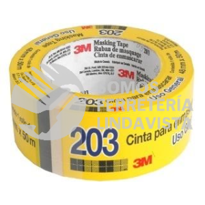 70006225174 CINTA MASKING TAPE 203 (24MMX50M) DE 1" 3M