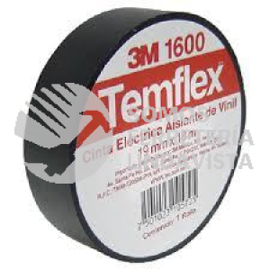 1600N CINTA ELECTRICA AISLANTE VINIL NEGRO 18MMX18M TEMFLEX 3M