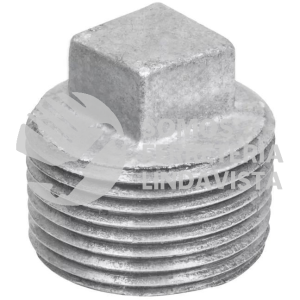 4321 TAPON MACHO GALVANIZADO CUERDA EXTERIOR 1" PULGADA NACIONAL