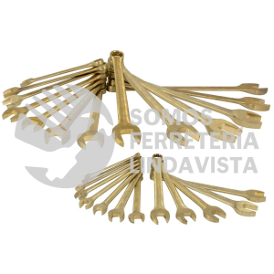 UH1200QM JUEGO DE 26 LLAVES COMBINADAS DE BRONCE-ALUMINIO ANTICHISPA METRICAS, 12 PUNTAS UH1206M-UH1230M, UH1232M URREA