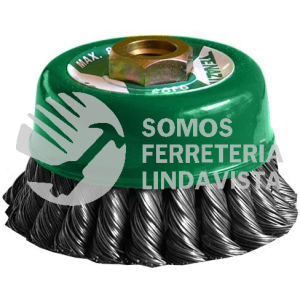 2857 CEPILLO TIPO COPA DE ALAMBRE TRENZADO (4"X0 020"XMR) TENAZIT