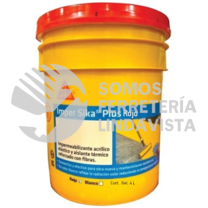 430468 IMPERSIKA PLUS ROJO CUBETA 3 8 L SIKA CONSTRUCCION