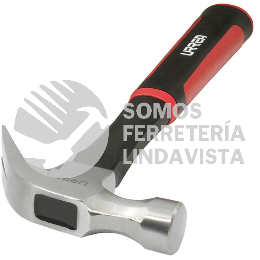 1616A MARTILLO DE UÑA CON MANGO ANTI-VIBRACION TEXTURIZADO DE 13-9/16", 16 OZ URREA