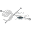 18024 LLCR-20D LLAVE DE CRUZ 20" PULIDA Y CROMADA CON ENTRADA CUADRO 1/2" TRUPER