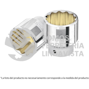 13856 D-3436 DADO DE 1-1/8" 12 PUNTAS CUADRO 3/4" TRUPER