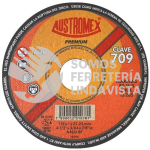 709 DISCO PARA CORTE DE METAL PREMIUM TIPO 41 GRANO 46 (4-1/2"X3/64"X7/8") AUSTROMEX