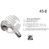 45-B BRAZO Y CHAPETON PARA REGADERA CROMO RUGO