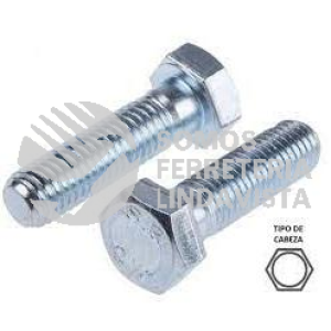 TOR1/4X1/2 TORNILLO ACERO GALVANIZADO HEXAGONAL TIPO MAQUINA 1/4" X 1/2" NACIONAL