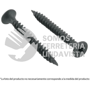 PT06032 PIJA MULTIUSOS CUERDA FINA PHILLIPS NEGRA 6X1 1/4 TOLEDO