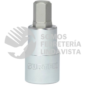 F58H06M DADO CON PUNTA HEXAGONAL METRICO CUADRO DE 1/2", 6 MM SURTEK