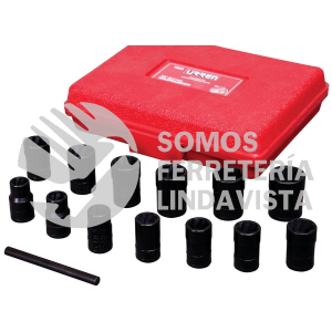 7200S JUEGO DE EXTRACTOR TUERCAS BARRIDAS 3/8", 14 PIEZAS URREA