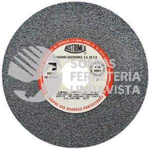 21 RUEDA ABRASIVA VITRIFICADA PARA ESMERILADO DE METAL TIPO 1 GRANO 36 (6"X1"X1") AUSTROMEX