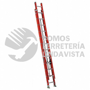 334-24 ESCALERA TELESCOPICA FIBRA DE VIDRIO 24 PELDAÑOS CUPRUM