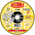 999 DISCO CON CENTRO DEPRIMIDO PARA DESBASTE DE METAL TIPO 27 GRANO 30 (7"X1/4"X7/8") AUSTROMEX