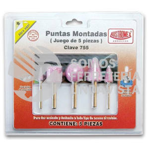 755 JUEGO DE PUNTAS MONTADAS ROSAS CON 5 PIEZAS AUSTROMEX