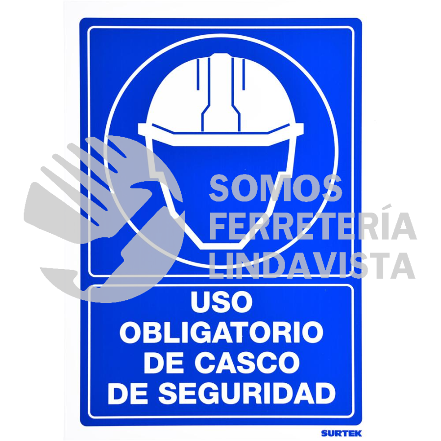 SES12 SEÑAL "USO OBLIGATORIO DE CASCO DE SEGURIDAD" SURTEK
