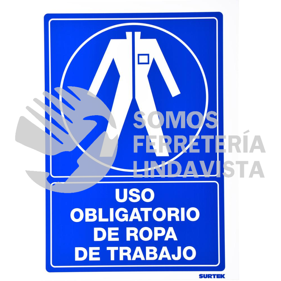 SES19 SEÑAL "USO OBLIGATORIO DE ROPA DE TRABAJO" SURTEK