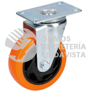 RV7G RODAJA DE PVC NARANJA GIRATORIA 3" SURTEK