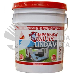 550302 IMPERSIKA RAPIDO ROJO CUBETA 19 L SIKA CONSTRUCCION