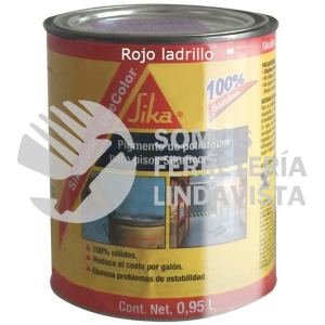 183758 SIKAFLOOR URECOLOR ROJO LADRILLO LATA 1 76 KG SIKA CONSTRUCCION