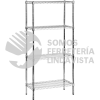 E4818 ANAQUEL DE ALAMBRE 48" X 18" 4 NIVELES URREA