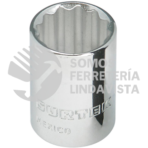 F5128 DADO EN PULGADAS CUADRO DE 3/8", 12 PUNTAS, 7/8" SURTEK