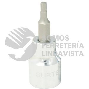F51H08 DADO CON PUNTA HEXAGONAL EN PULGADAS CUADRO DE 3/8", 1/4 SURTEK