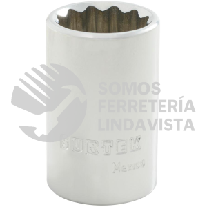 F5823M DADO METRICO CUADRO DE 1/2", 12 PUNTAS, 23 MM SURTEK