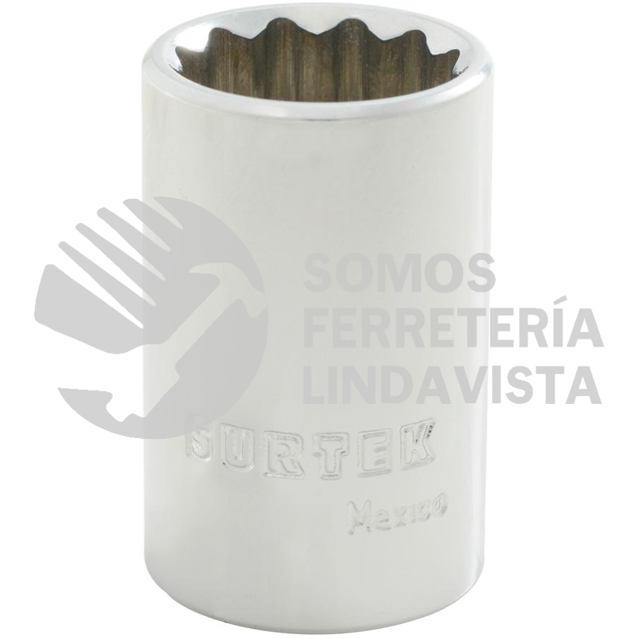 F5825M DADO METRICO CUADRO DE 1/2", 12 PUNTAS, 25 MM SURTEK