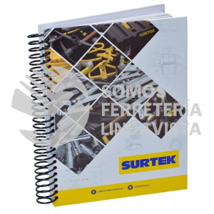 CUAD20 CUADERNO DE RAYA CON PASTA DURA DE VINIL, 100 HOJAS SURTEK