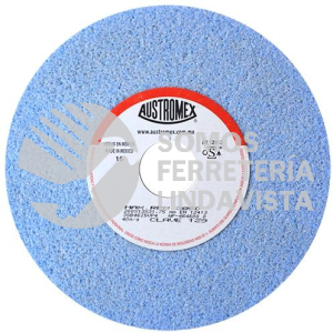 129 RUEDA AZUL VITRIFICADA PARA RECTIFICADO DE ACERO TIPO 1 GRANO 46 (8"X1/2"X1-1/4") AUSTROMEX