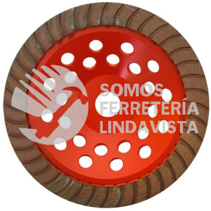 885 COPA DE DIAMANTE ROJA TURBO CANTERA (7"X7/8") AUSTRODIAM AUSTROMEX