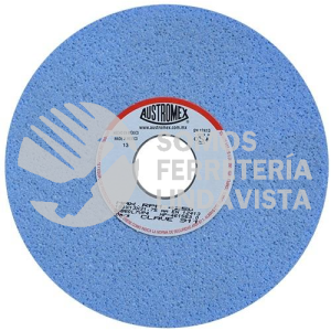 911 RUEDA AZUL VITRIFICADA PARA RECTIFICADO DE ACERO TIPO 1 GRANO 60 (7"X1/2"X1-1/4") AUSTROMEX