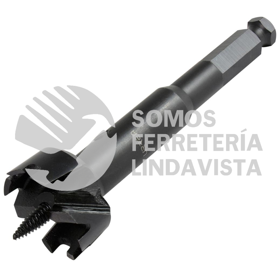BF1-1/4 BROCA PARA MADERA DE ACERO FORSTNER 1-1/4" ZANCO DE 7/16" URREA
