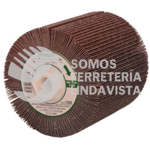 1395 RODILLO DE LIJA GRANO 80 (4"X4"X5/8"-11) TENAZIT