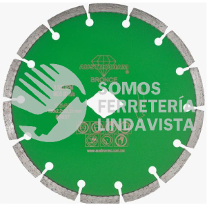 1548 DISCO DE DIAMANTE VERDE SEGMENTADO GRANITO (7"X0 09"X7/8") AUSTRODIAM AUSTROMEX