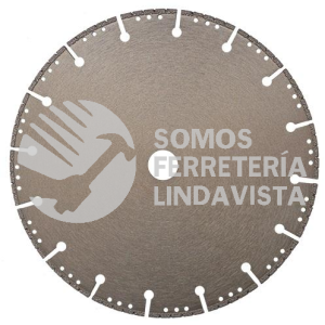 2688 DISCO DE DIAMANTE SEGMENTADO SOLDADO AL VACIO METAL (9"X0 110"X7/8") AUSTRODIAM AUSTROMEX