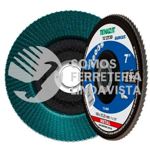 2730 DISCO LAMINADO EASY-CUT TIPO B GRANO 40 (7"X7/8") TENAZIT