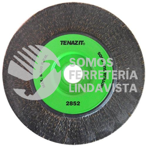 2852 CEPILLO CIRCULAR DE ALAMBRE ONDULADO ENCAPSULADO (7"X1/4"X7/8") TENAZIT