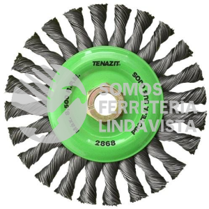 2868 CEPILLO CIRCULAR DE ALAMBRE TRENZADO CHIP-CUT (6"X0 020"X5/8"-11) TENAZIT