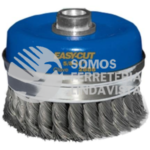 2888 CEPILLO TIPO COPA DE ALAMBRE TRENZADO EASY-CUT (4-3/4"X0 020"X5/8"-1) TENAZIT