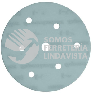 3242 DISCO DE LIJA SUPER ASSILEX DE 5" CON 7 PERFORACIONES GRANO 400K TENAZIT