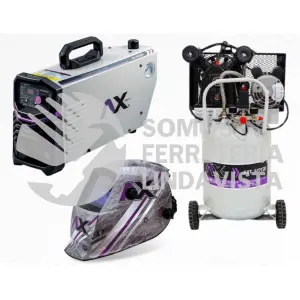 COM04 CORTE DE PLASMA P9040CBV, COMPRESOR 2HP, 40L Y ANTORCHA PLAMA AXTECH