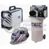 COM03 COMBO DE CORTADORA DE PLASMA INVERTER P1060CD,CON ANTORCHA TRAFIMET Y COMPRESOR 75LTS, 3HP 220V BI FASICO, 115PSI AXTECH