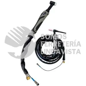 WP26HF ANTORCHA TIG CUELLO FLEXIBLE CON CONECTOR ROSCADO 3/8", USO GENERAL 4 5MTS 2 PINES AXTECH