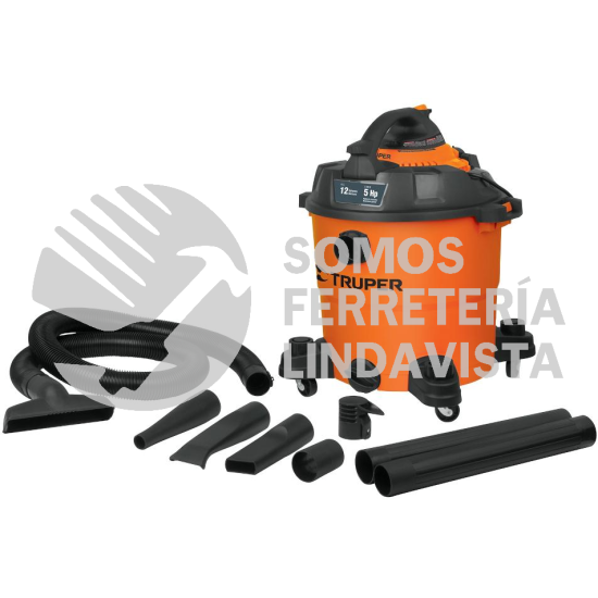 12093 ASP-12S ASPIRADORA/SOPLADORA DE SOLIDOS Y LIQUIDOS 12 GAL PLASTICA TRUPER