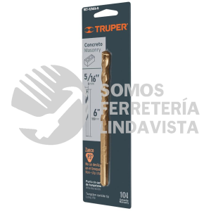 12757 BCT-5/16X6-B BROCA PARA CONCRETO DE 5/16 X 6" EN BLISTER TRUPER