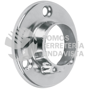 48975 BTR-3 BRIDA CROMADA PARA TUBO REDONDO DE CLOSET HERMEX