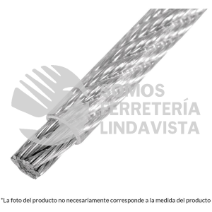 48810 CAB-1/8FX3 METRO CABLE FLEXIBLE 1/8" ACERO 7X19 RECUBIERTO PVC 300 M FIERO