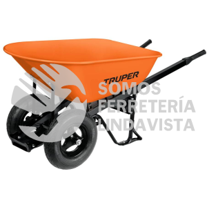 11250 CAR-82 CARRETILLA 8 FT3 DOBLE LLANTA NEUMATICA BASTIDORES ACERO TRUPER